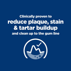 Hill's Prescription Diet t/d chicken flavor bag front promotes daily feline dental health