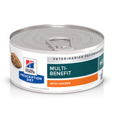 Hill's Prescription Diet WD multi-benefit can opened with moist chicken for urinary and digestive support