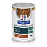 Hill's Prescription Diet w/d dog food cans for multi-benefit support.
