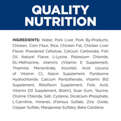 Hill's y/d includes L-carnitine to help maintain lean muscle in cats.