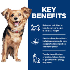 Hill's Science Diet ActivBiome Digestion blend packaging emphasizes gut balance