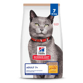 Hill's Science Diet Adult 7+ dry cat food bag for senior cats