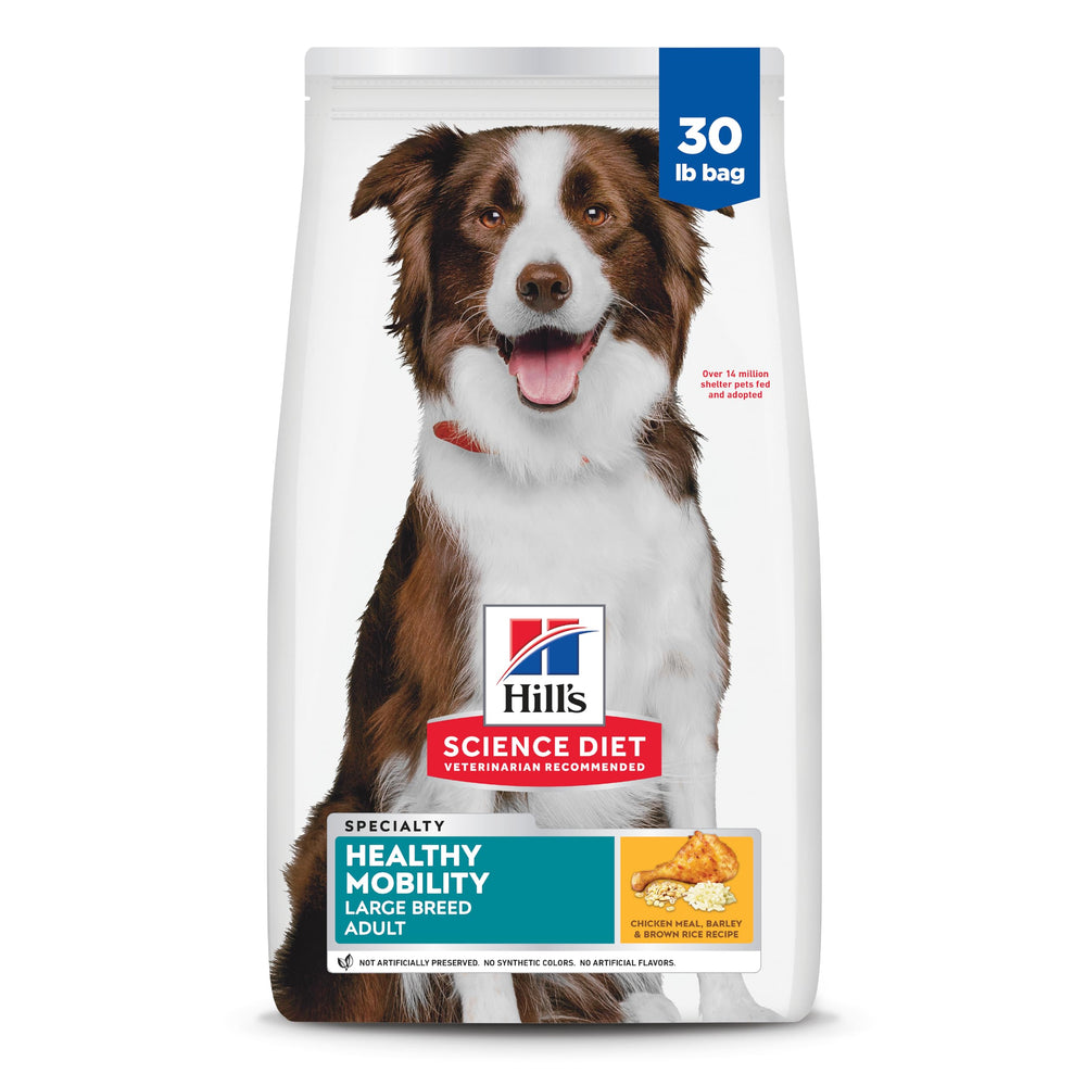 Hill's Science Diet Healthy Mobility Large Breed bag front showing joint-support nutrition.