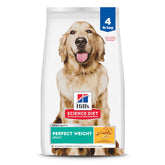 Hill's Science Diet Adult Perfect Weight kibble close-up supports lean muscle maintenance.