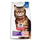Hill's Science Diet Adult Sensitive Stomach Salmon kibble supports gentle digestion and a healthy coat.