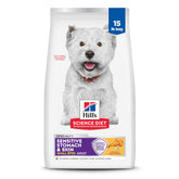 Hill's Science Diet Adult Sensitive Stomach Small Bites with chicken, 15 lb bag, supports gentle digestion