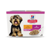 Hill's Science Diet Adult Small and Mini Beef and Barley can supports lean muscle.