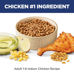 Close-up of Hill's Science Diet kibble for indoor cats