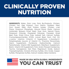 Hill's Kitten Liver and Chicken Entrée provides balanced minerals for strong bones and teeth
