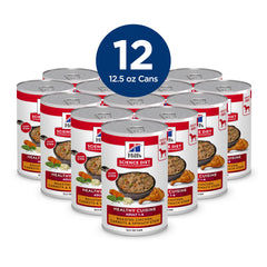 Hill's Science Diet label Roasted Chicken ingredients emphasizes natural, balanced nutrition for adult dogs.