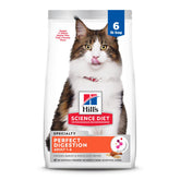 Hill's Science Diet Perfect Digestion dry cat food bag showing balanced nutrition for cats