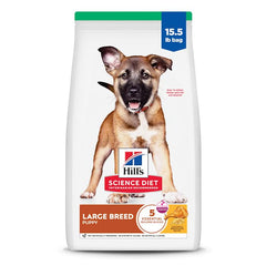 Hill's Science Diet Puppy Large Breed brown rice ingredient closeup for steady energy.
