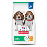 Hill's Science Diet Puppy Small Bites bag front with natural ingredients for balanced nutrition