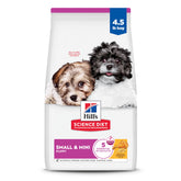 Hill's Science Diet Puppy Small & Mini bag front, tailored for small-breed growth and flavor.