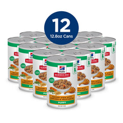 Hill's Science Diet Puppy meal in a bowl showing appetizing texture for puppies.