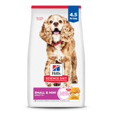Hill's Science Diet Senior 11+ dry food with chicken supports balanced nutrition for small dogs.