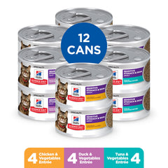 Hill's Science Diet chicken can close-up shows lean protein for easy digestion.