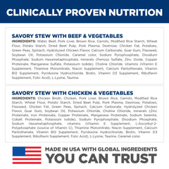 Hill's Science Diet tray-closeup-chicken-ingredients highlights lean protein and digestible formula