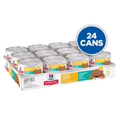 Open can image showing serving; real chicken protein appears flavorful.