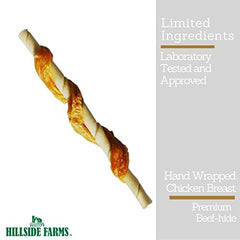 Hillside Farms ingredient list highlights cage-free chicken and natural components.