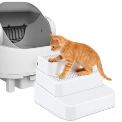Himake adjustable cat ramp provides easy access to litter boxes for small or aging cats.