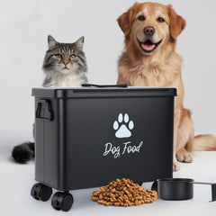 Himake dog food scoop included for mess-free serving