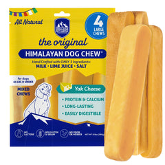 Himalayan Dog Chew Original Chew Closeup shows a durable treat for long chewing sessions.