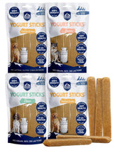 Himalayan Dog Chew Yogurt Sticks with mixed flavors offer tasty, easy-to-digest rewards.