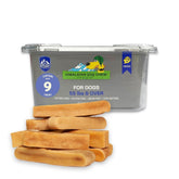 Himalayan Dog Chews XL bulk tub for large breeds, extended chewing entertainment.