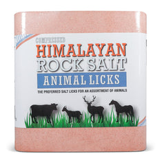 Himalayan Secrets salt block for deer licking—natural minerals for hydration