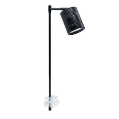 Hiro Aquatics LED light in tank with full-spectrum COB for vibrant plant growth.