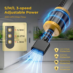 HiTauing 3-speed suction demonstrates adjustable power for sand and gravel tasks