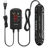 HiTauing aquarium heater with digital display for precise temperature monitoring.