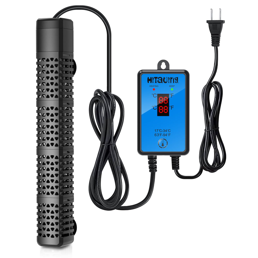HiTauing aquarium heater exterior quartz tube for durable tank heating.