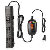 HiTauing aquarium heater with external digital display shows current temperature clearly for precise control.