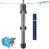 Hitop 100W adjustable aquarium heater maintains stable tank temperature.