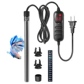 HITOP compact 200W heater front view for small tanks and precise warmth.