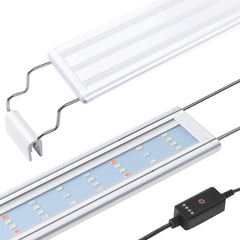 Hitop full-spectrum LED aquarium light 16-24in for vibrant viewing and plant growth