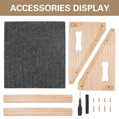 Hiyoo dog ramp compact 11.8x9.84x5.9 inches fits most furniture.