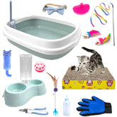 Hlimior kitten starter kit litter box for easy cleanup and crate-free potty time.