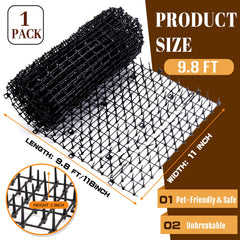 Hmdivor cat scat mat deters scratching near furniture with gentle spikes.