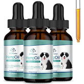 HMone Max Potency hemp oil bottle with dropper for dogs and cats promotes calm