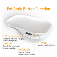 HMRCYTE kitten weighing scale with LCD readout for precise measurements.