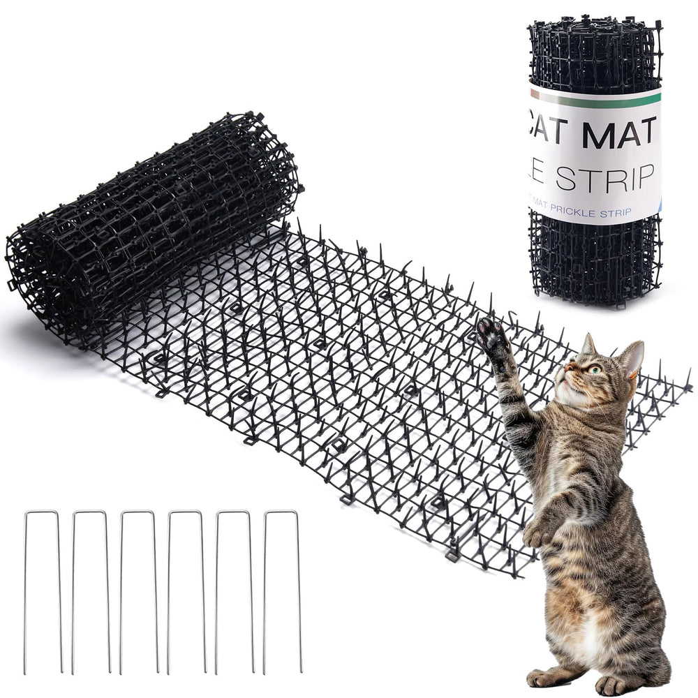 Hmyomina 8-2ft cat scat mat deters cats safely indoors or outdoors.