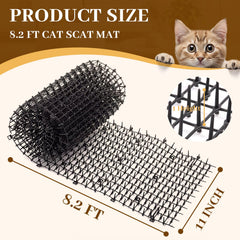 Hmyomina cat scat mat cut-to-fit wraps around pots and trees.