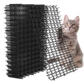 Hmyomina scat mat 16x8 inches deters cats indoors and outdoors from counters and beds.