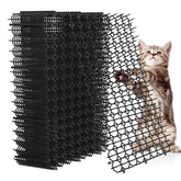Hmyomina scat mat with spikes deters cats indoors and outdoors, protecting furniture.