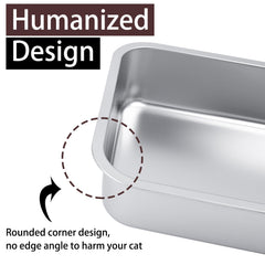 HNeekyr low-side-entry design ideal for kittens and seniors.