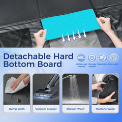 HOB4U mesh window promotes airflow and interaction with your dog