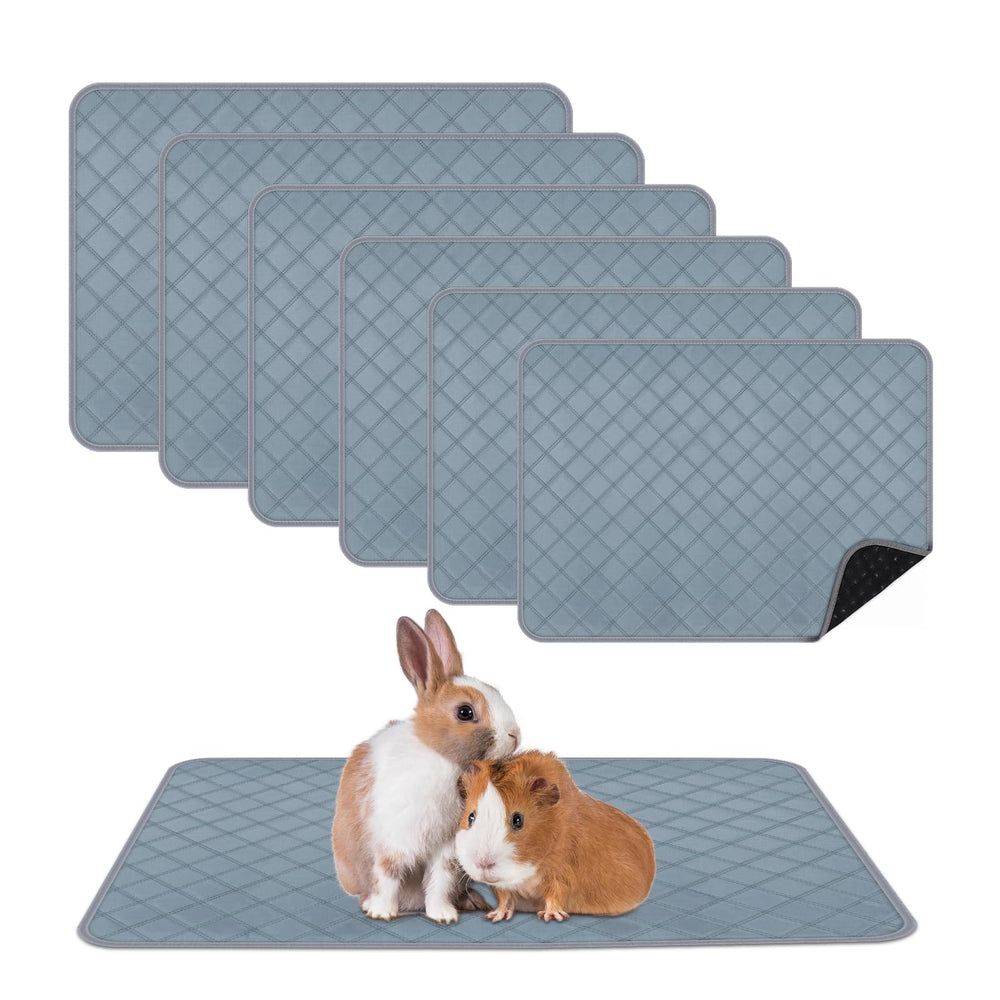 HOBBTREE guinea pig cage liner 24x18in pack 6 for reusable, easy-care bedding.
